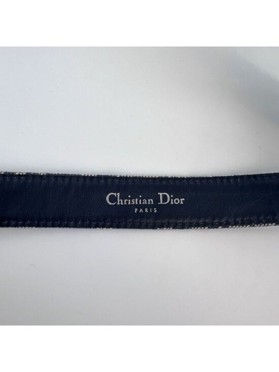Dior Belt Trotter Jacquard Navy Vintage main image 5